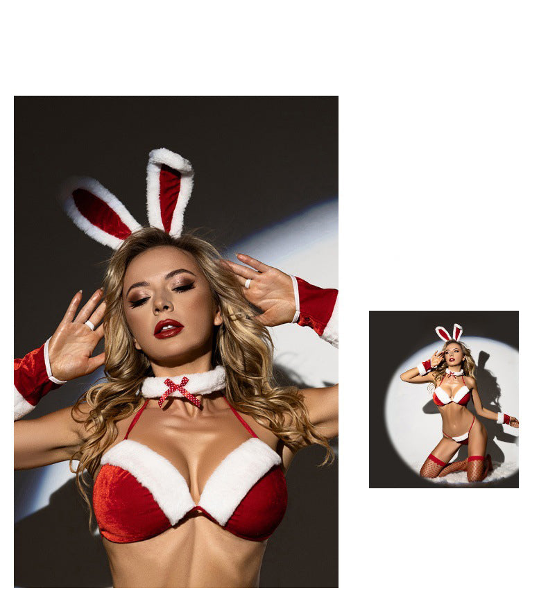 Bunny Cosplay Christmas Velvet Set