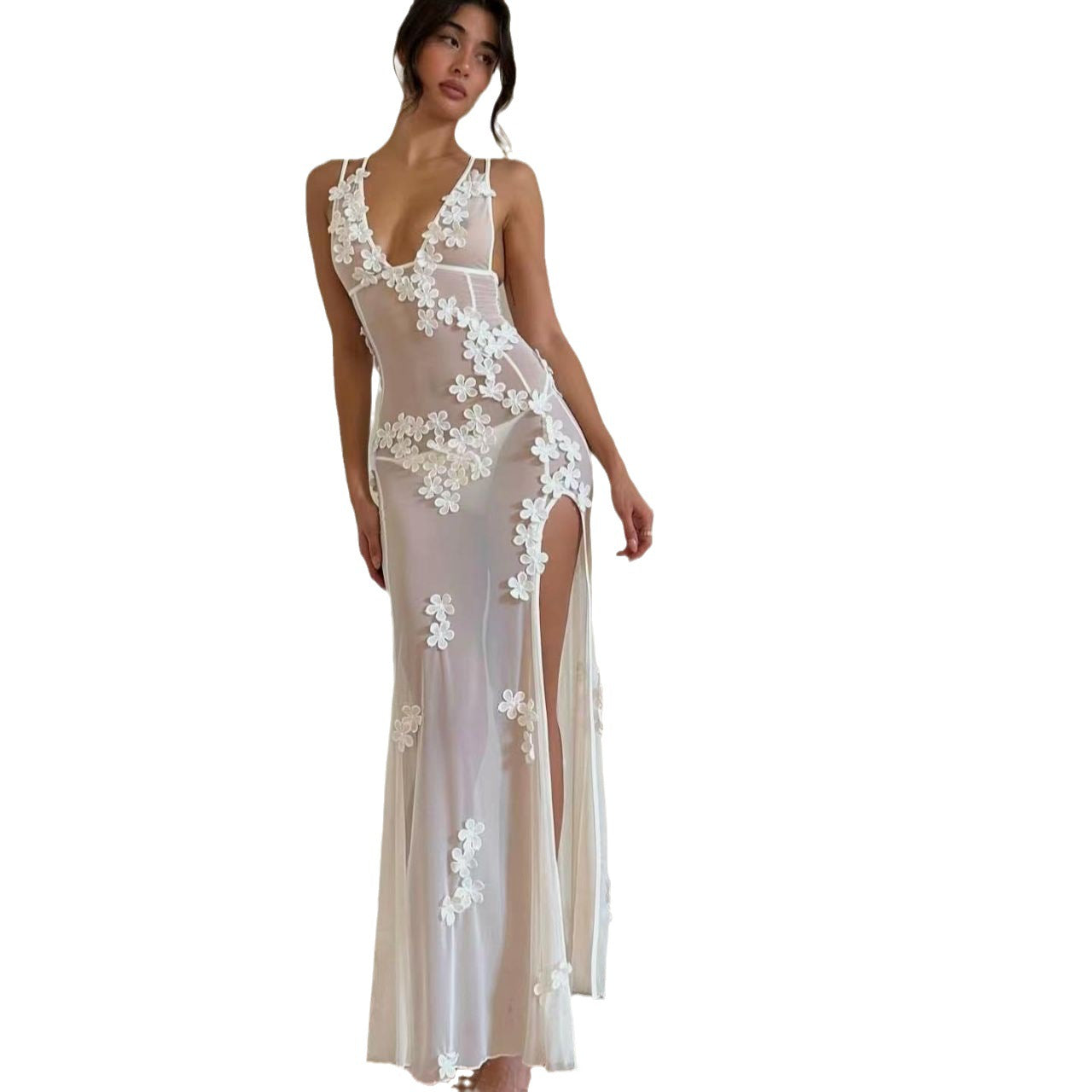 Lace Patchwork Hollow Lace Dress