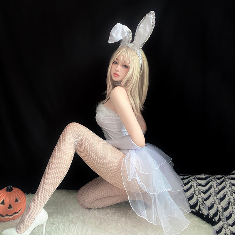 Christmas Halloween Bride Bunny Cosplay Bodysuit