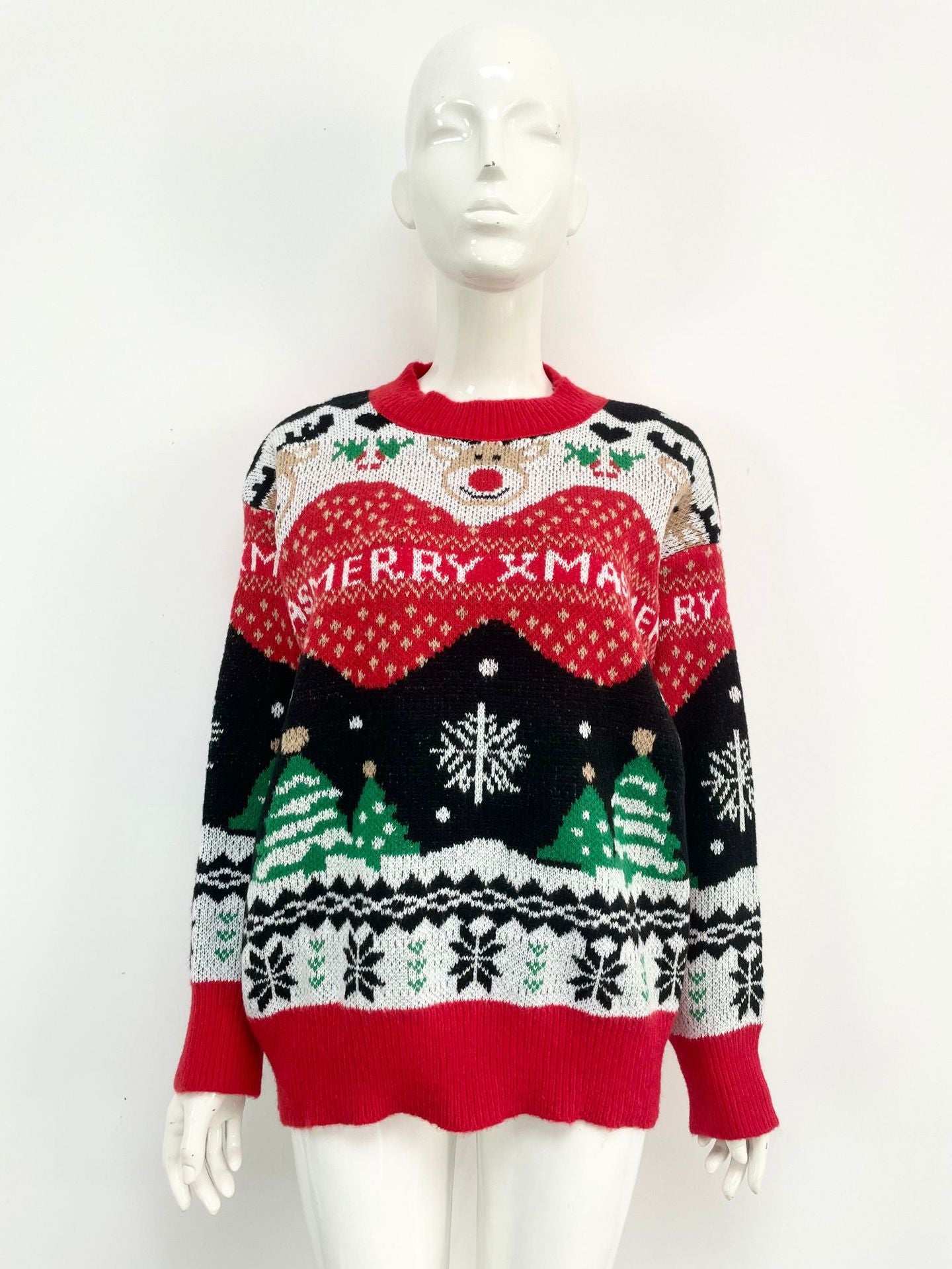 Christmas Festive Jumper Pretty Pullover Sweatshirt