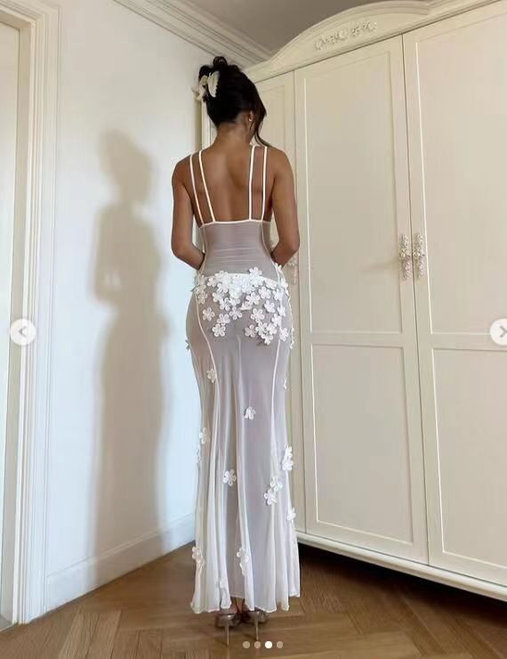 Lace Patchwork Hollow Lace Dress