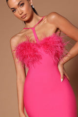 Low-Cut Halter Neck Dress