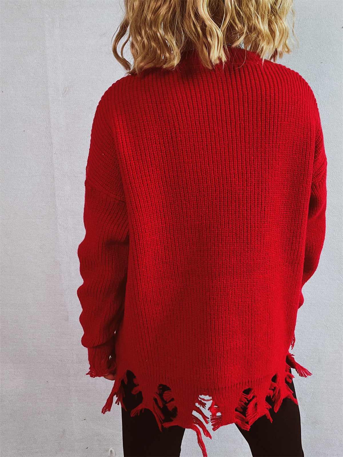 Christmas Long Sleeve Crewneck Chunky Knit Sweater