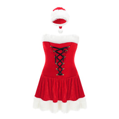 Traje navideño rojo