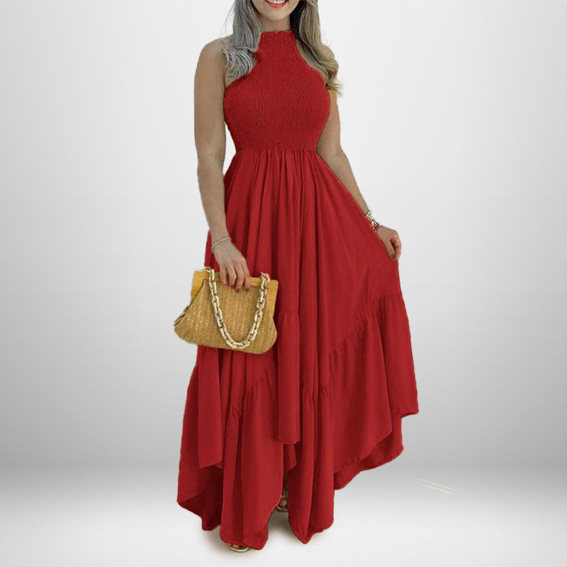 Off Shoulder Tulle Midi Dress