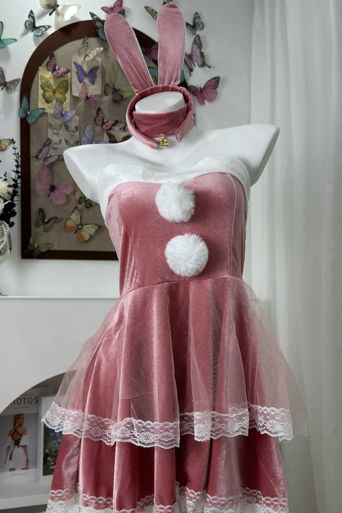 Weihnachtshasen Kostüm Cosplay Kaninchen Outfit