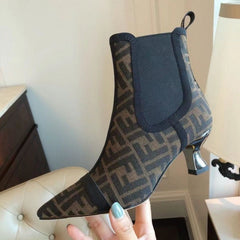 Stiletto Sock Ankle Boots