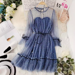 A-line tulle dress dress