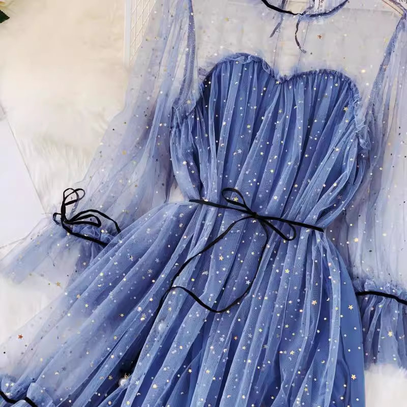 A-line tulle dress dress