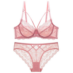 Ultrathin Lace Push Up Bras and Panty Sets