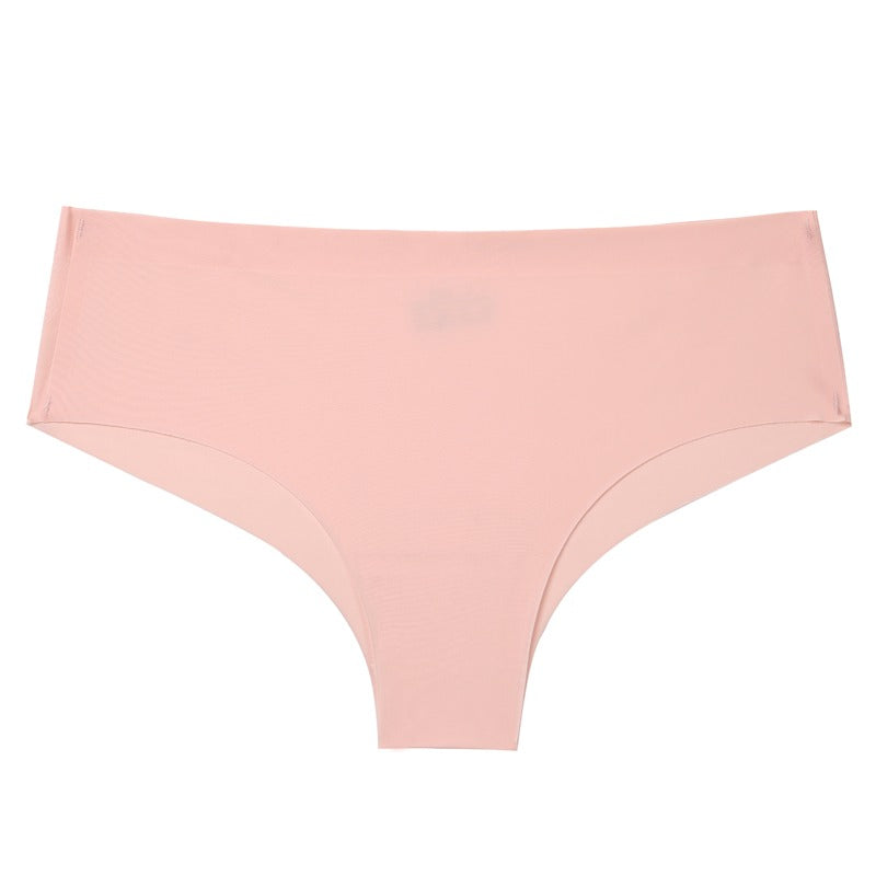 Seamless Solid Low Waist Briefs For Women