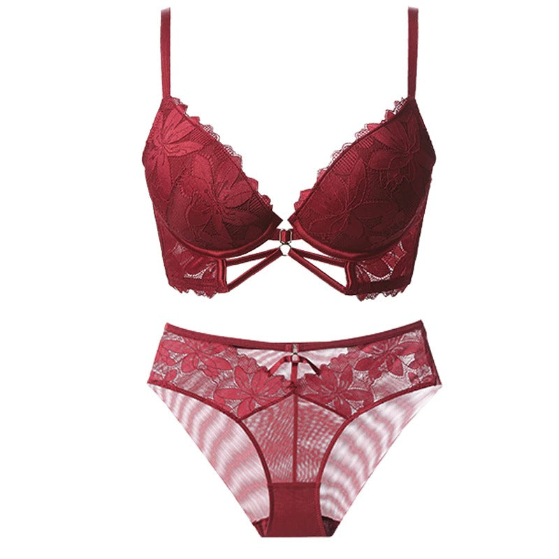 Women's Lace Embroidery Bra And Panty Sets