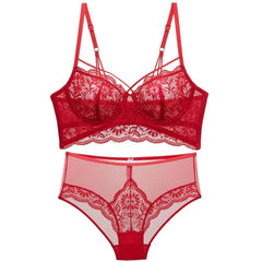 Ultra-thin Cup Classic Bandage Push-Up Bra Set
