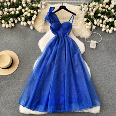 Royal Blue A-line Party Dress