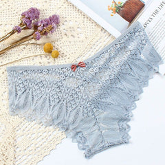 Lace Hollow Out Low-Waist G String Briefs