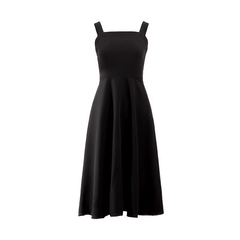 A-line Black Summer Dress