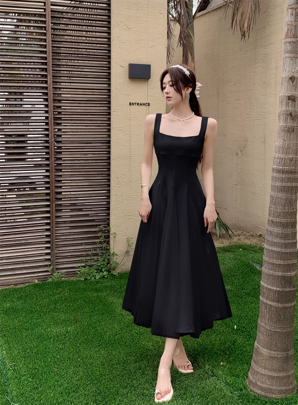 A-Linien-Sommerkleid in Weiß