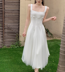 A-Linien-Sommerkleid in Weiß