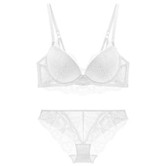 Verstellbares Dessous-Set mit gerafftem BH und Höschen