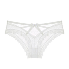 Lace Low-waist Transparent Briefs For Women