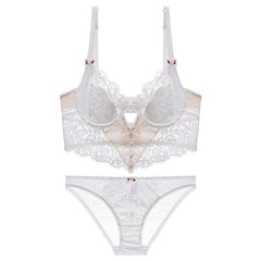 French Lace Hollow Out Bra And Panty Set