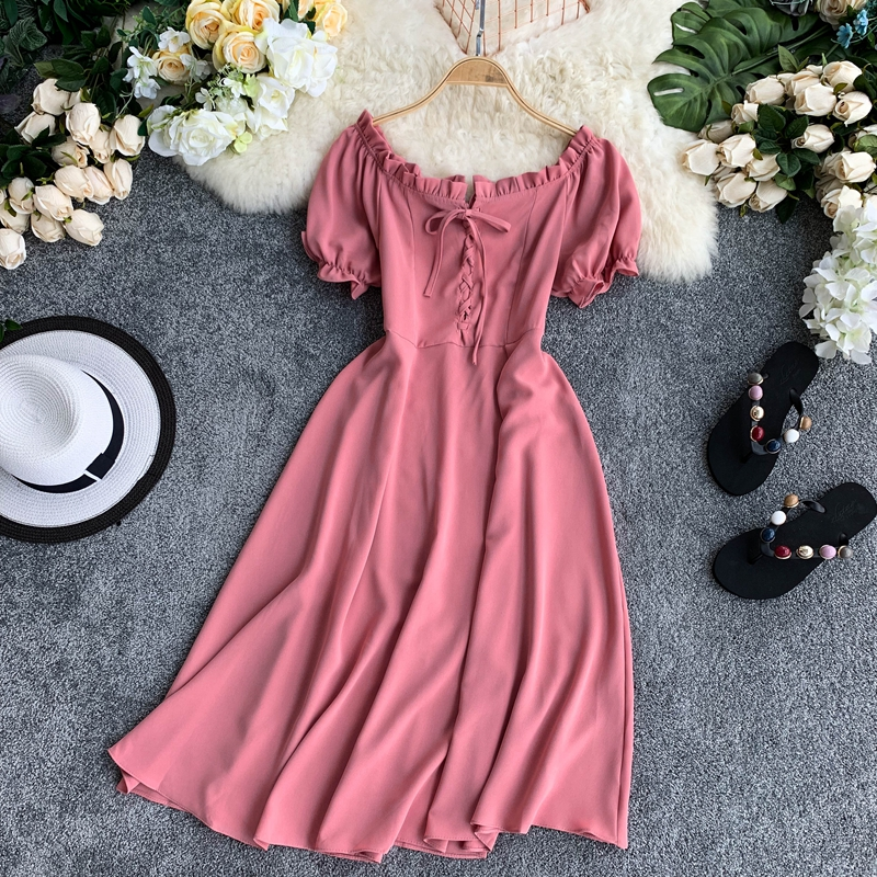 Cute A line short dress dress