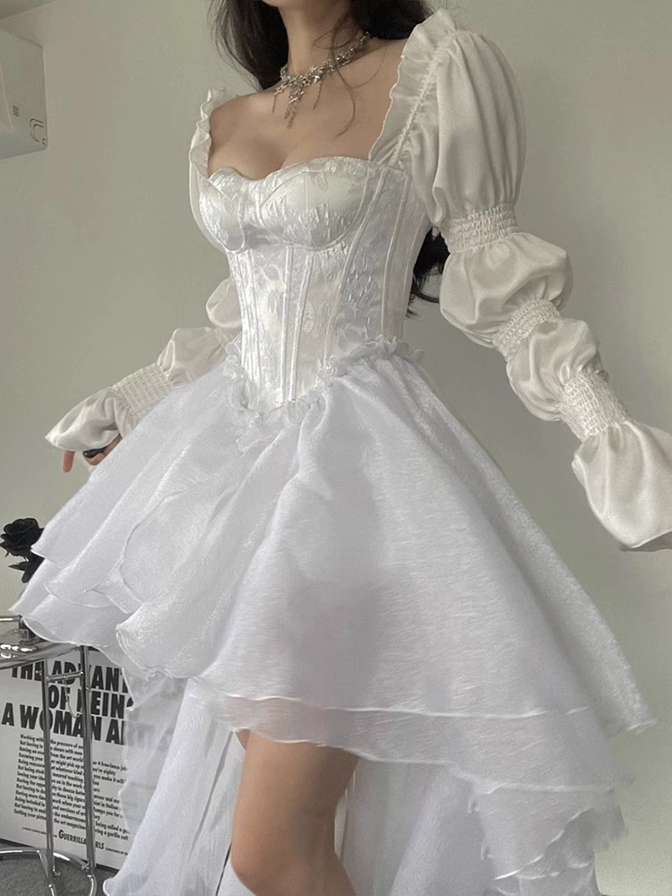 A-line Puffy Birthday Dress