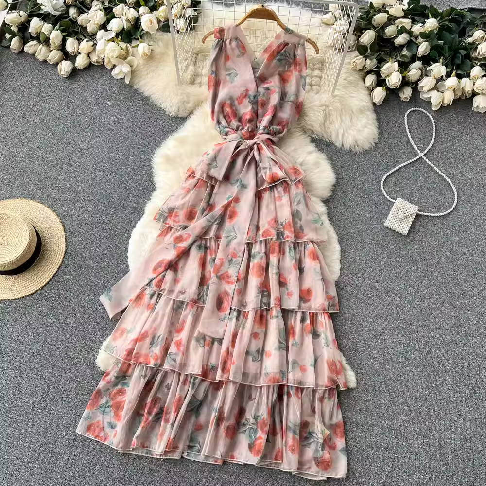 Women's summer seaside vacation dress