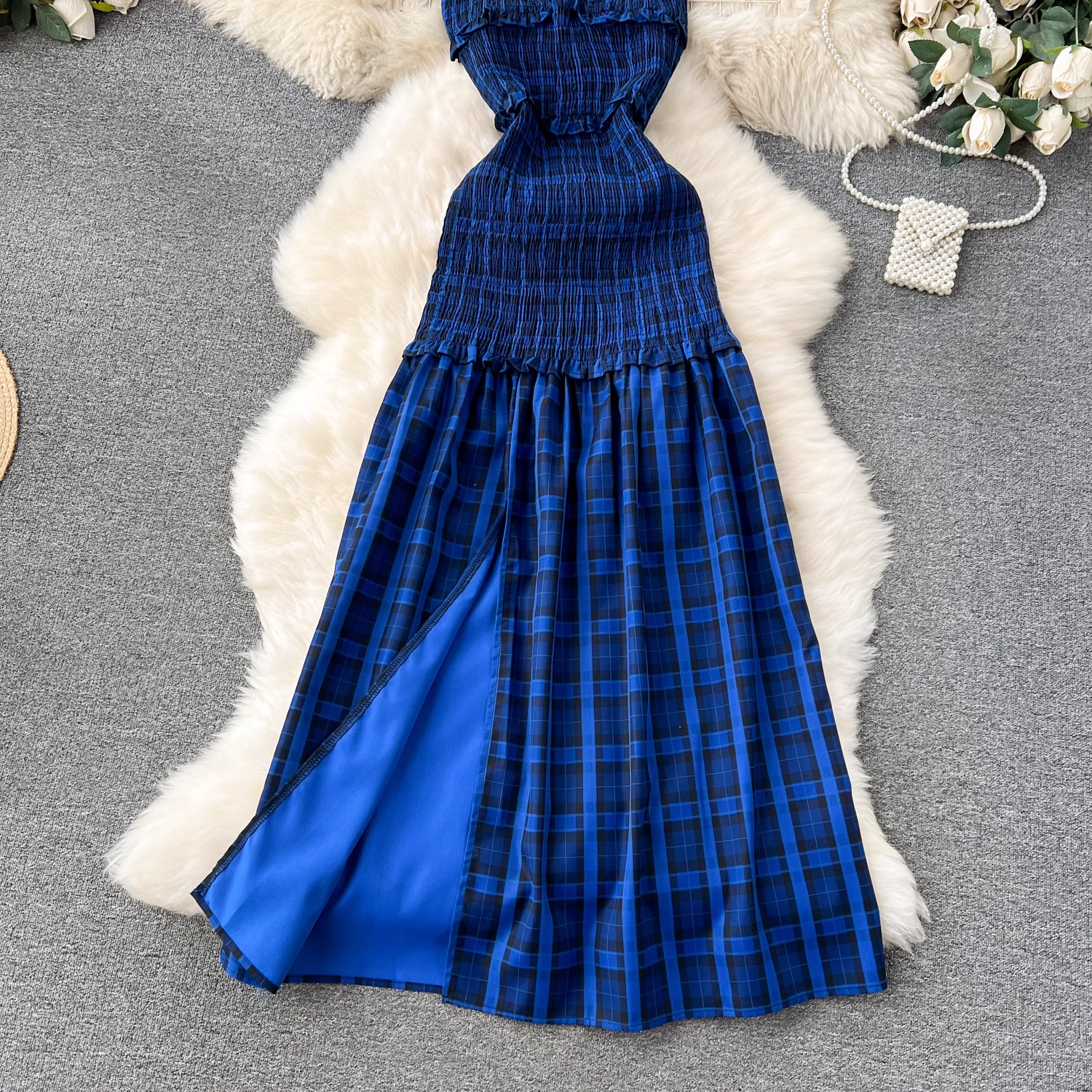 Women's sweet slit elegant dress