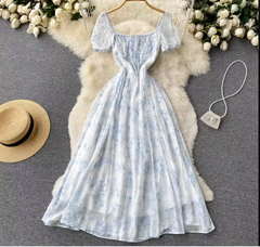 Chic A-line Floral Summer Dress