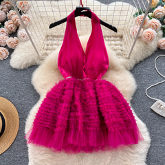 Women's summer halter neck dress