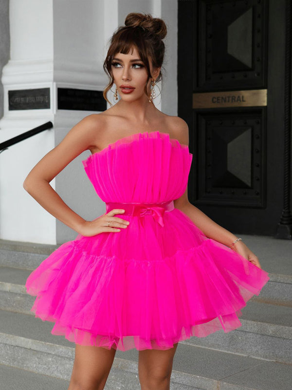 Tulle Bow Tulle Dress