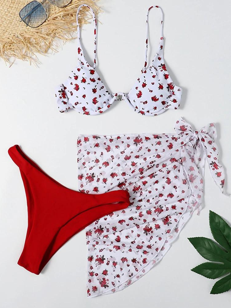 The Abstract Three Piece Bikini