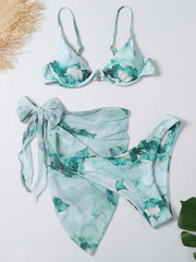 The Abstract Three Piece Bikini