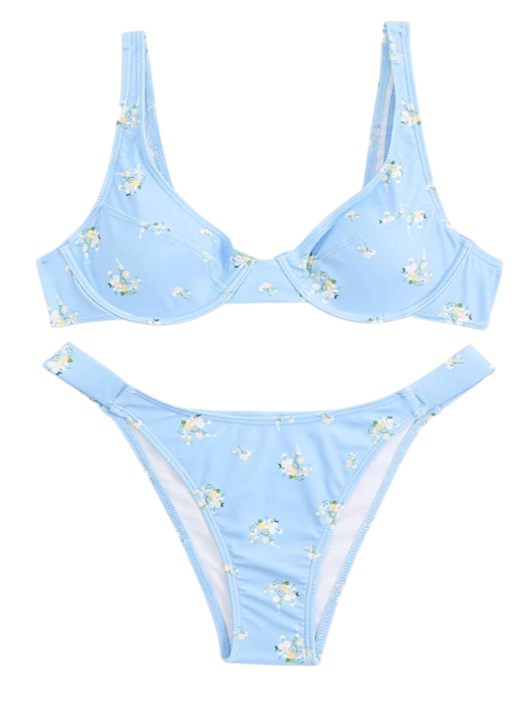 Das florale Brazilia Zweiteilige Bikini-Set