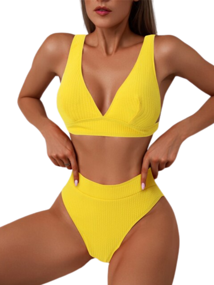 Der High Neckholder-Zweiteiler-Bikini