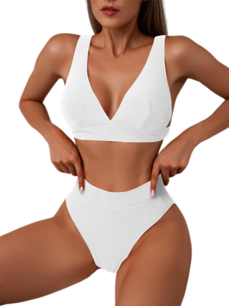 Der High Neckholder-Zweiteiler-Bikini