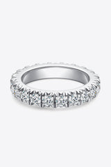 Adored 2,3 Karat Moissanit 925 Sterling Silber Eternity Ring