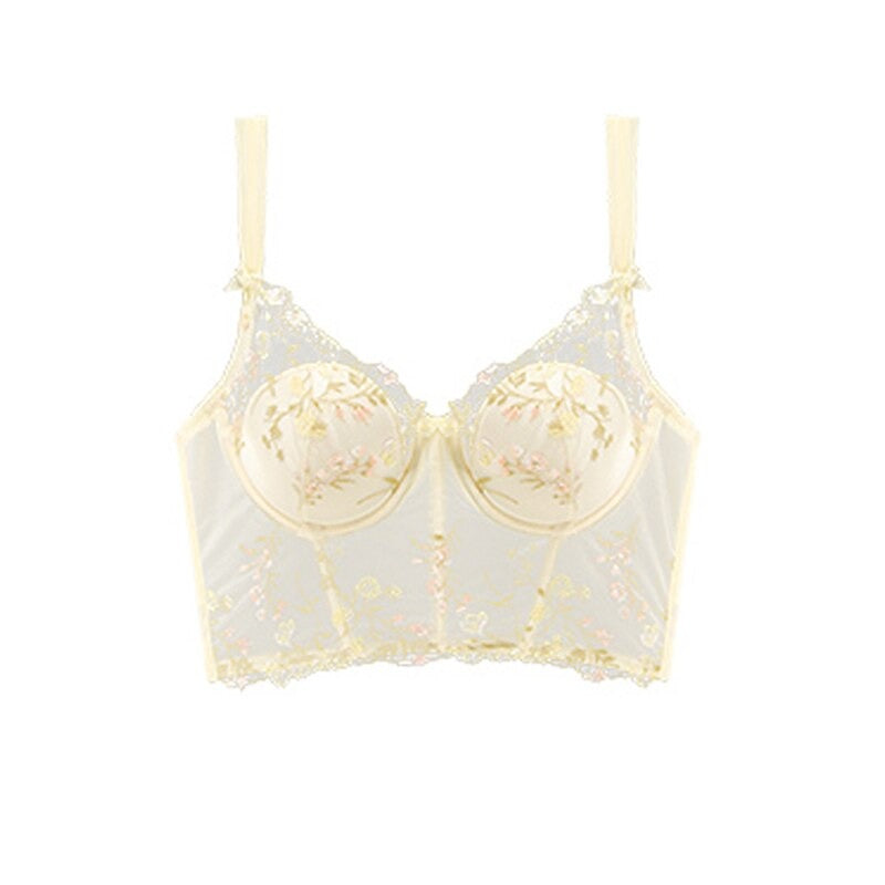 French Embroidery Lace Push Up Lingerie Sets