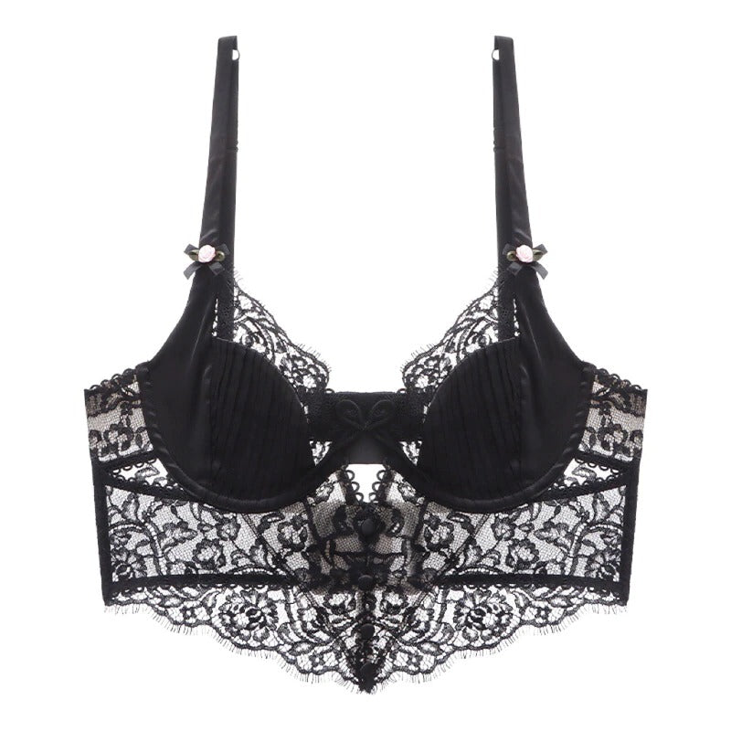 Embroidery Lace Women's Hollow Out Bralette