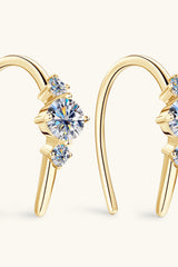 Moissanit 925 Sterling Silber Ohrringe