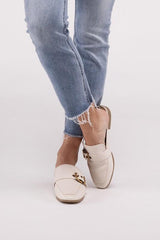 Chantal-S Loafer-Schuhe mit Schnalle und offener Ferse