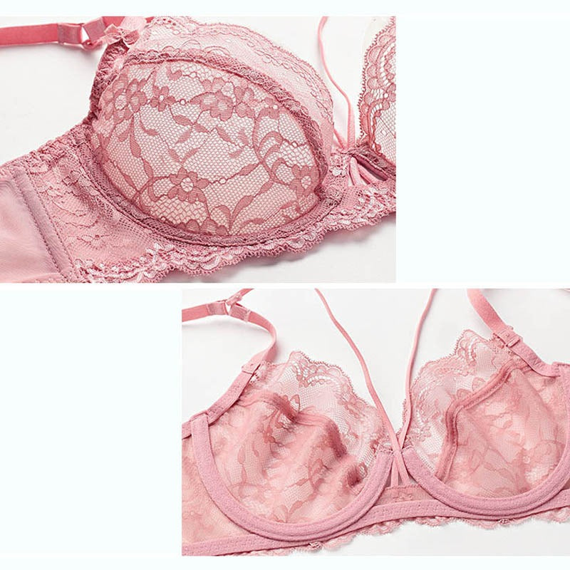 Ultrathin Lace Push Up Bras and Panty Sets