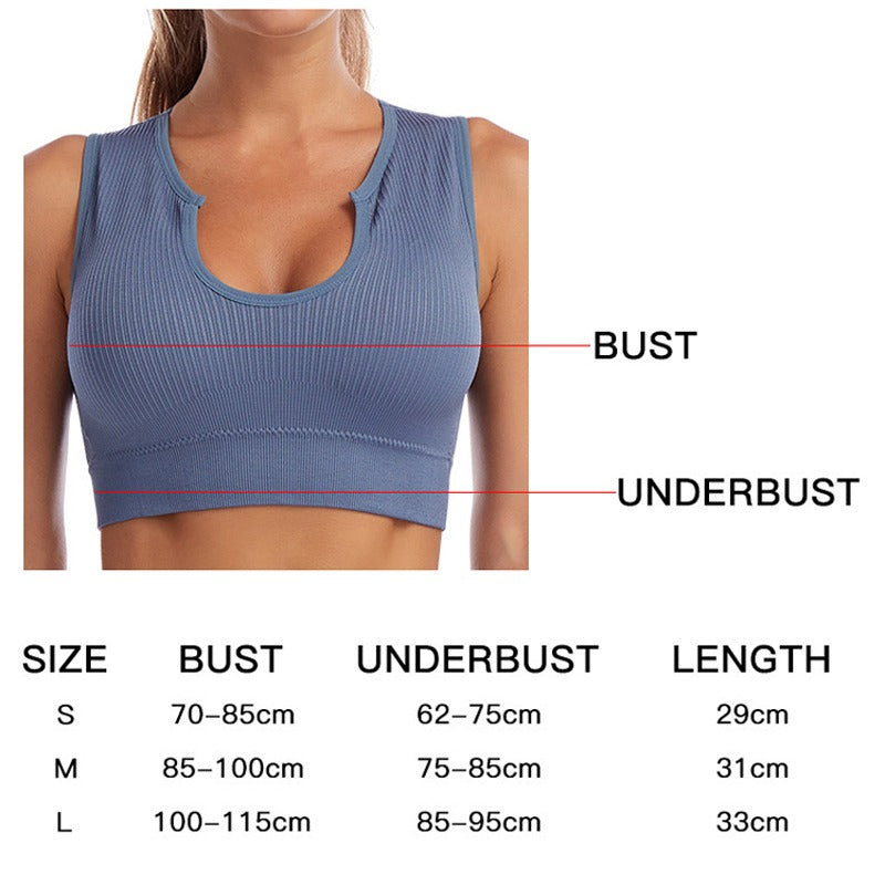 Seamless Plunge Sports Bras For Women