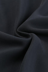 Camiseta bordada de cuello redondo y manga tres cuartos