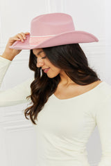 Sombrero vaquero Fame Western Cutie en color rosa