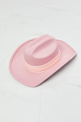 Sombrero vaquero Fame Western Cutie en color rosa