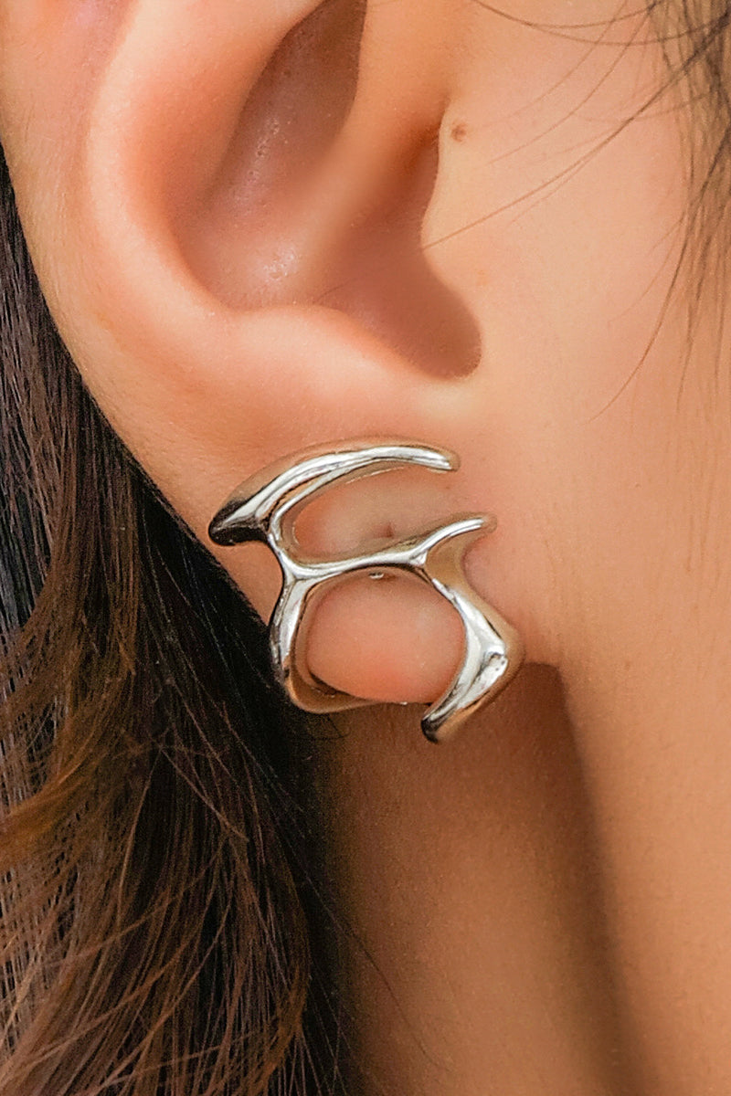 Alloy Irregular Drop - Shaped Dangle Earrings - Gold