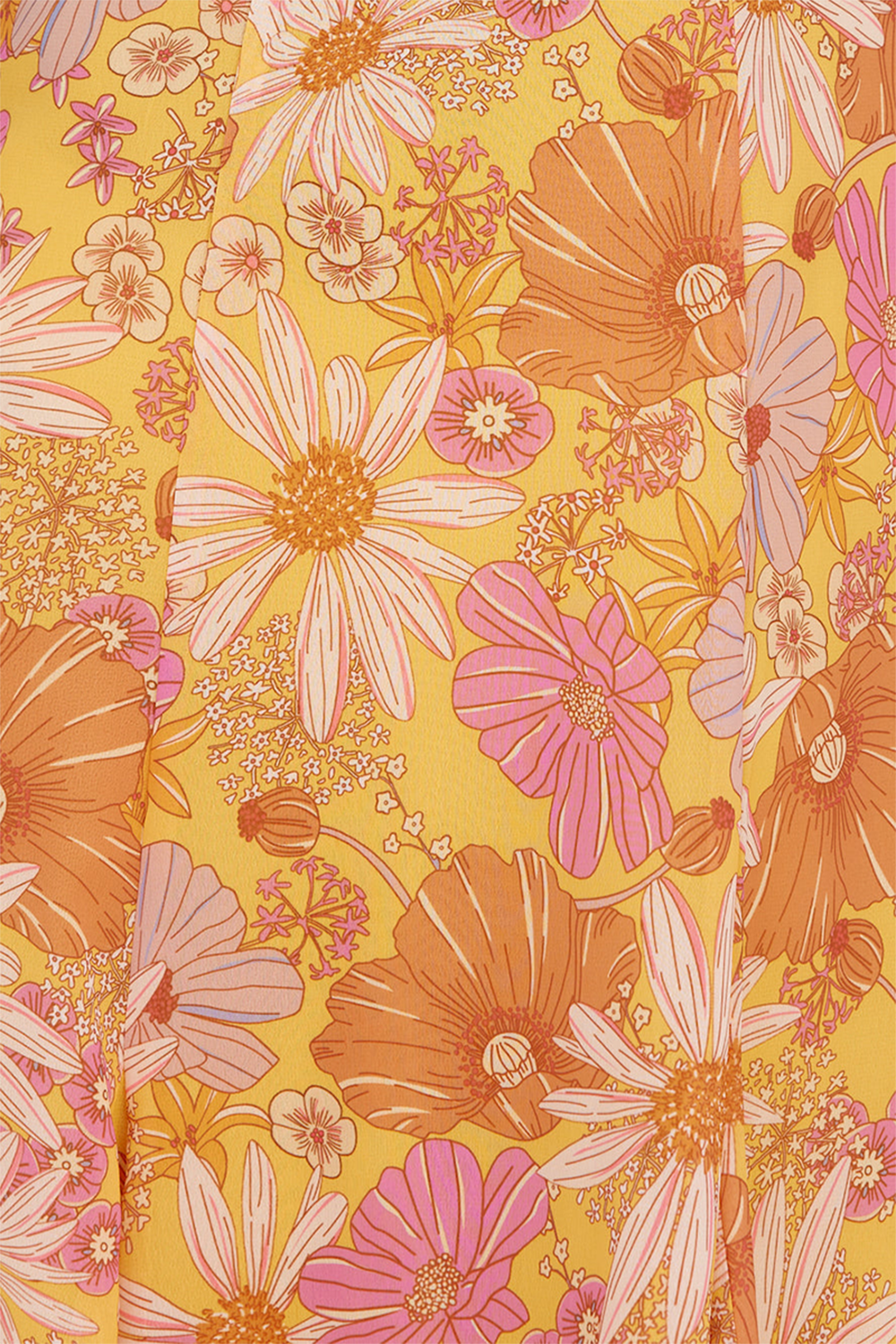 Floral Print Boat Neckline Tie Up Wide Strap A - Line Midi Dresses - Orange