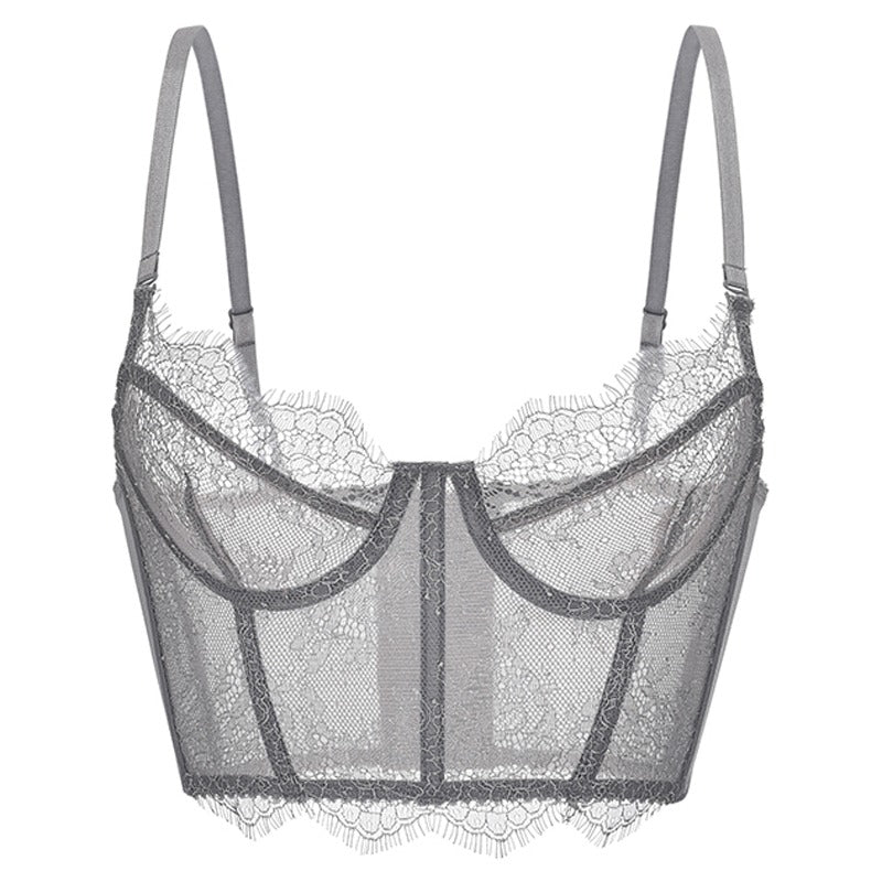 Embroidery Shaper Bra With Adjustable Shoulder Strap